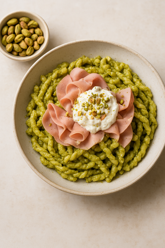 Busiate et pistache de Bronte : l'alliance parfaite signée Toni Muzzi