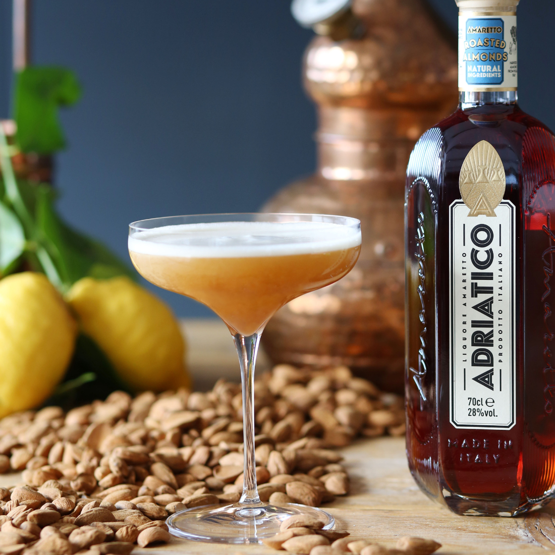 Recette : Amaretto sour avec liqueur Adriatico