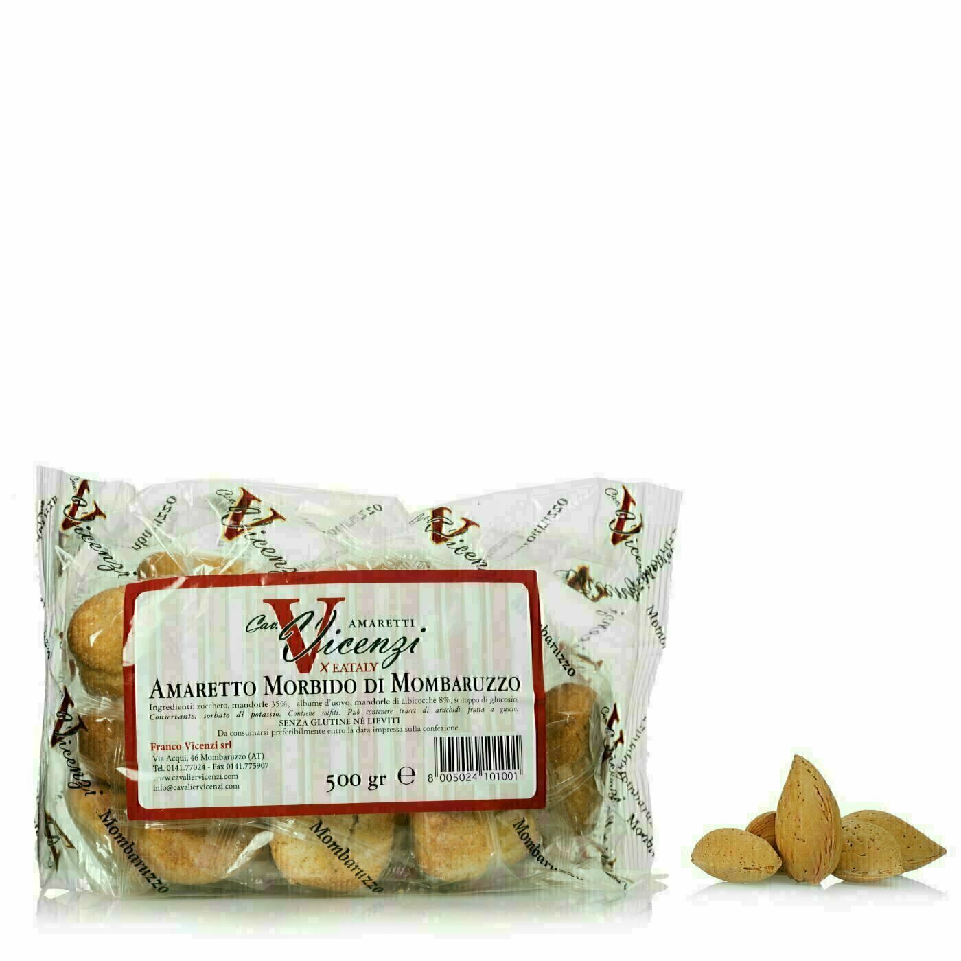 Amaretti aux amandes moelleux 500g