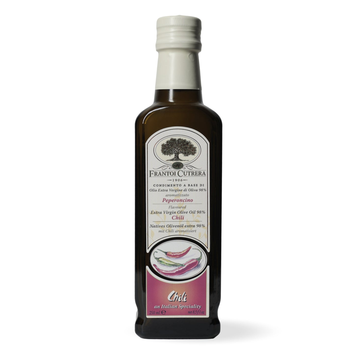 Huile d'olive aromatisée au piment 0,25lt