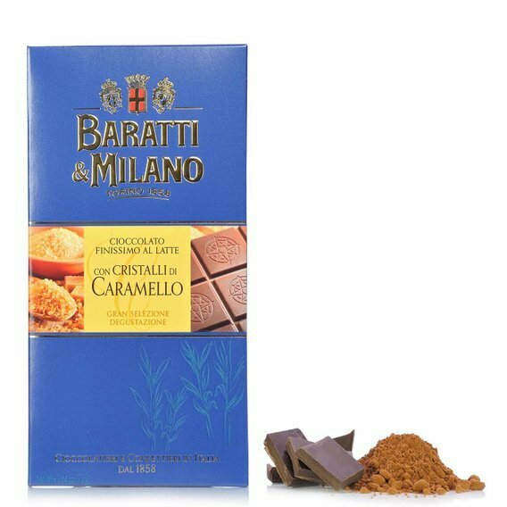 Tablette de chocolat au lait et caramel 75g