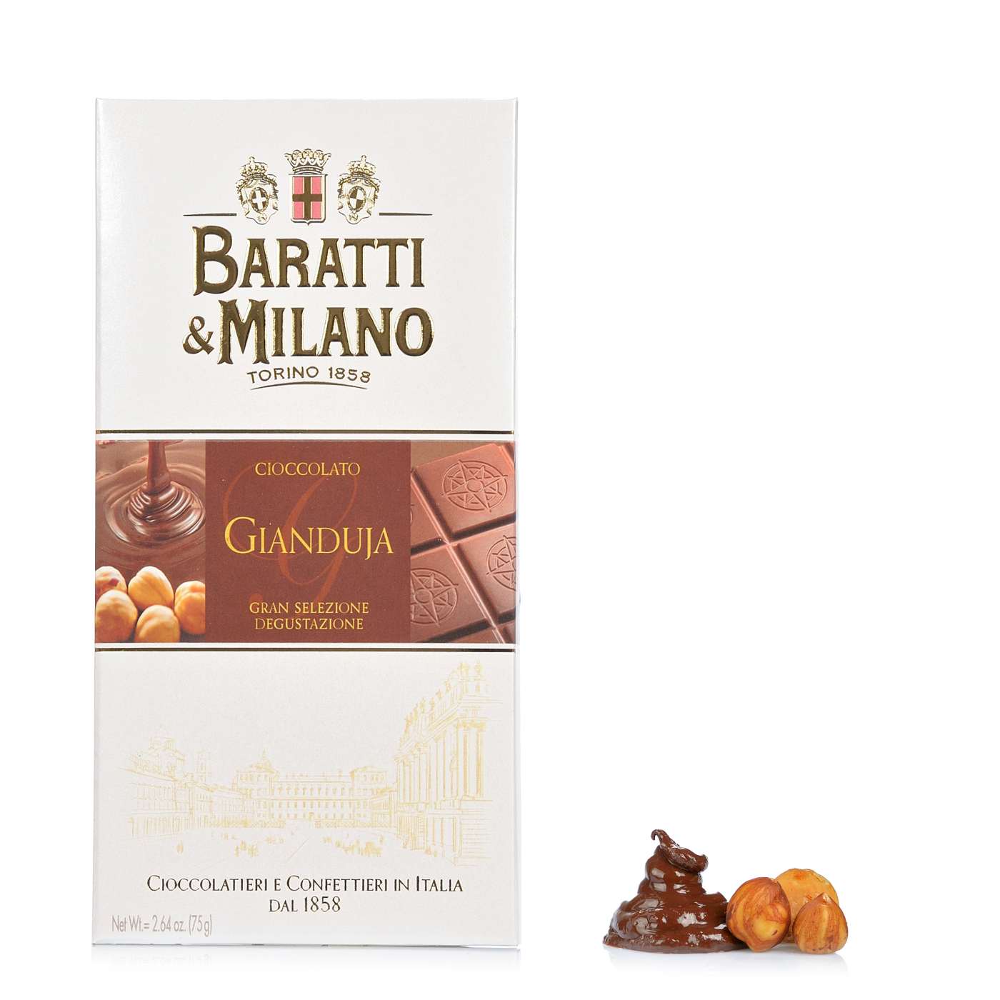 Tablette de chocolat gianduja 75g