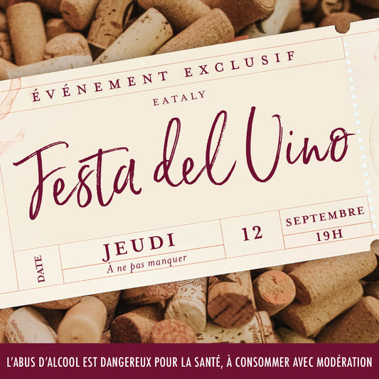 Participez à notre sixième Festa del Vino !