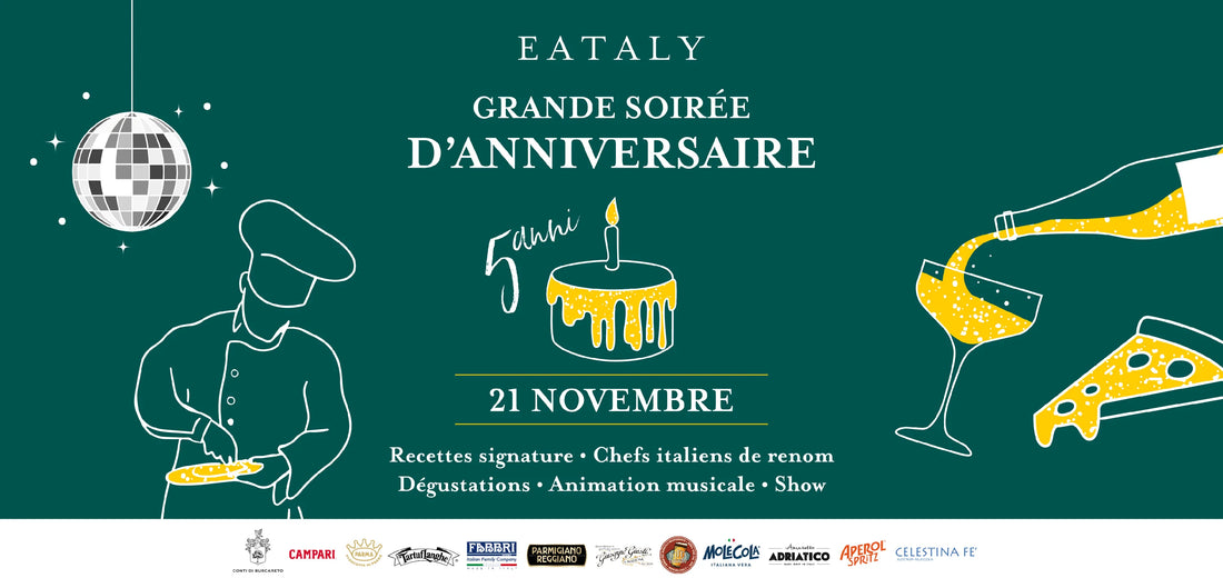 EATALY FÊTE SES 5 ANNI !