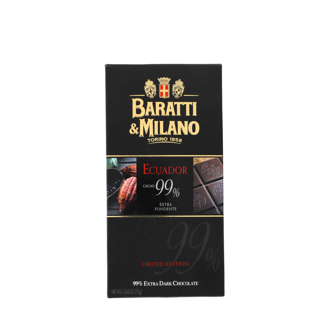 Tablette de Chocolat extra fondante 99% 75g