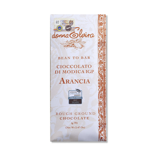 Barre de chocolat de Modica à l'orange 70g