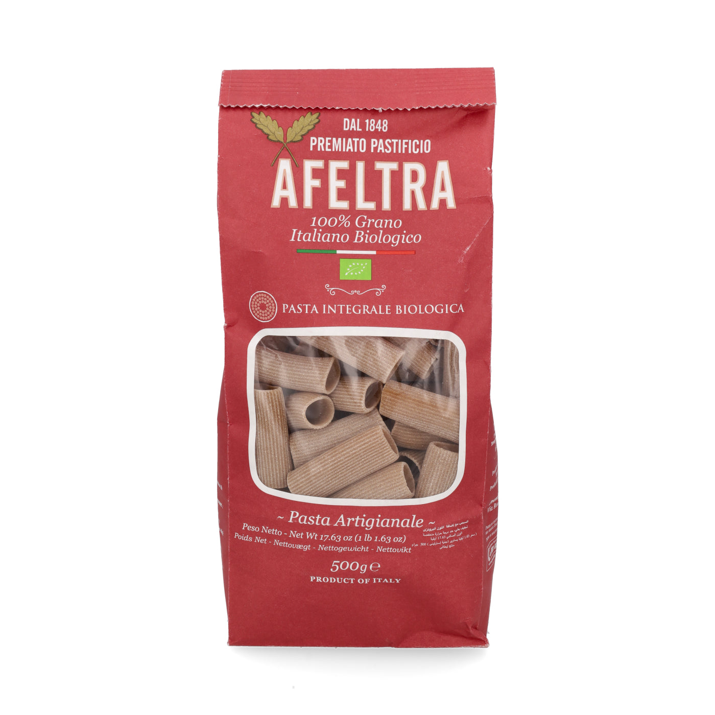 Rigatoni Blé Complet BIO 500g