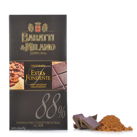 Tablette de Chocolat Extra Noir 88% 75g