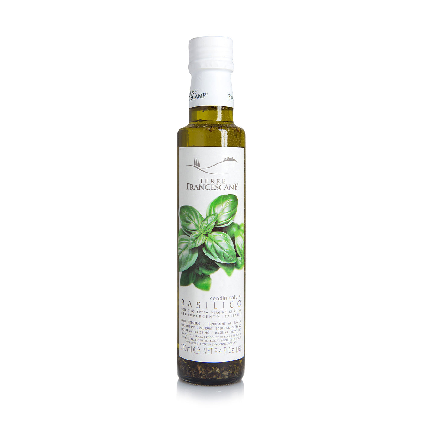 Huile d'olive aromatisée au basilic 0,25lt