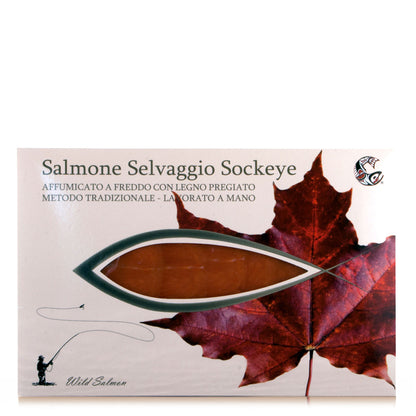 Saumon rouge sauvage fumé 100g