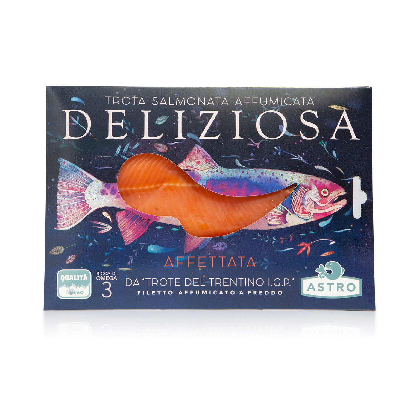 Truite fumée délicieuse 100g