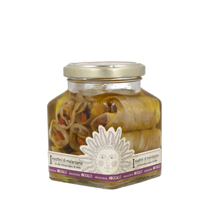 Aubergines roulées à l'huile d'olive 260g