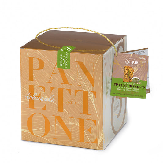 Panettone salé à la pistache 1kg Scarpato