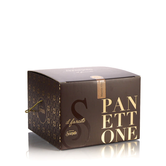 Panettone fourré aux marrons glacés 1kg Scarpato