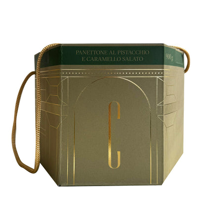 Panettone pistache et caramel 1kg Carlo Cracco