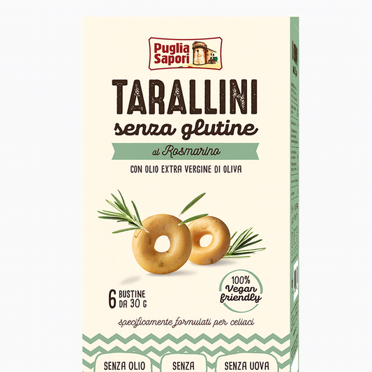 Tarallini sans gluten au romarin 180g