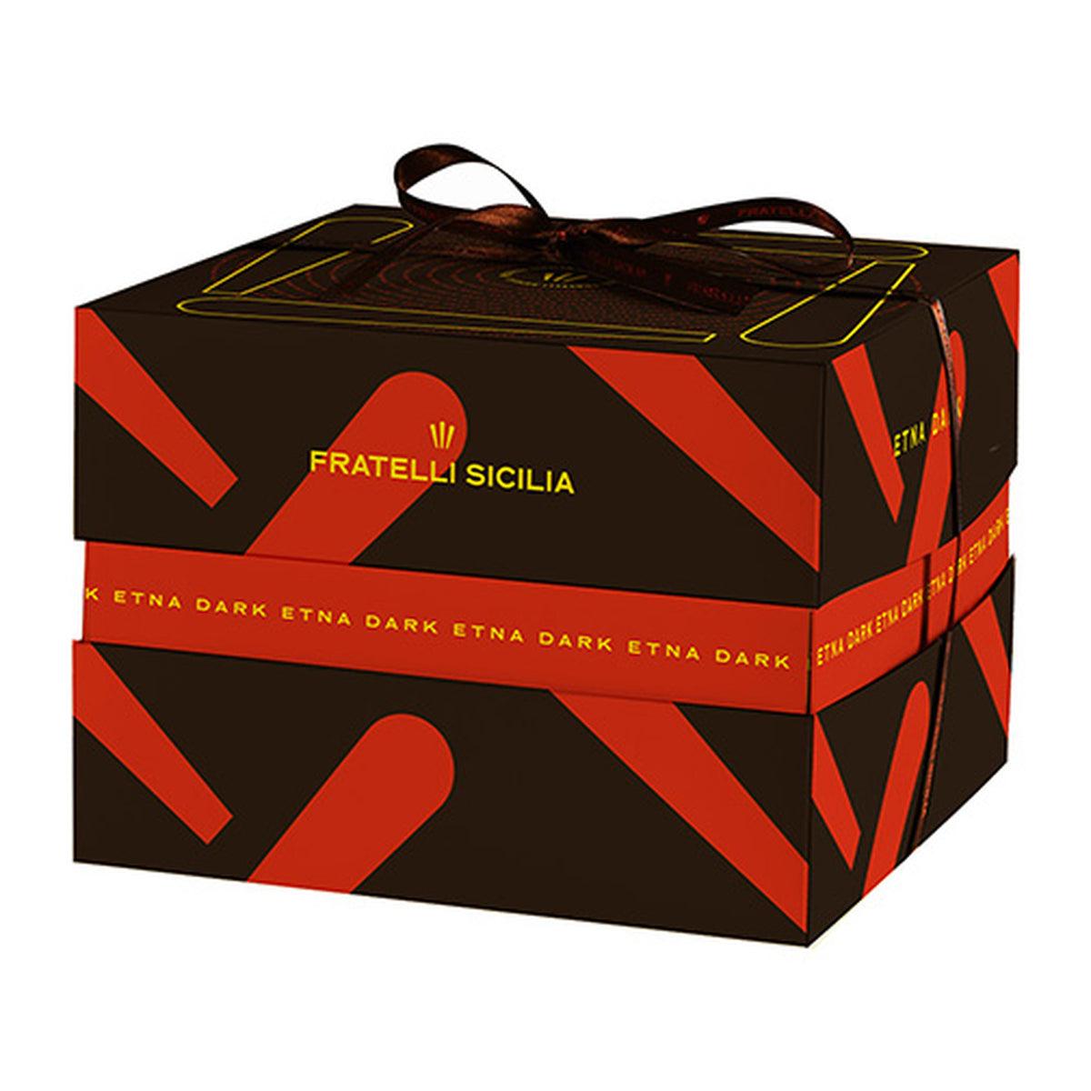 Panettone Etna Dark Chocolat Noir et Crème d’Orange 1,1 kg Fratelli Sicilia