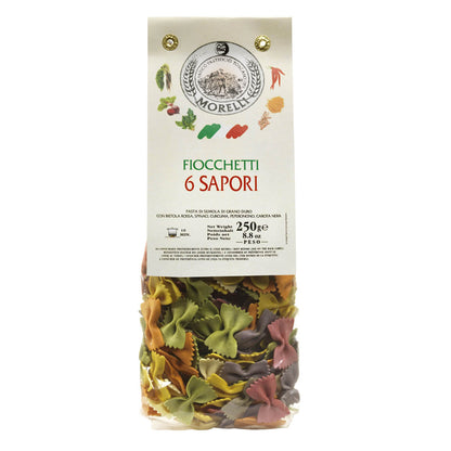 Fiocchetti aux 6 saveurs en semoule de blé dur 250g