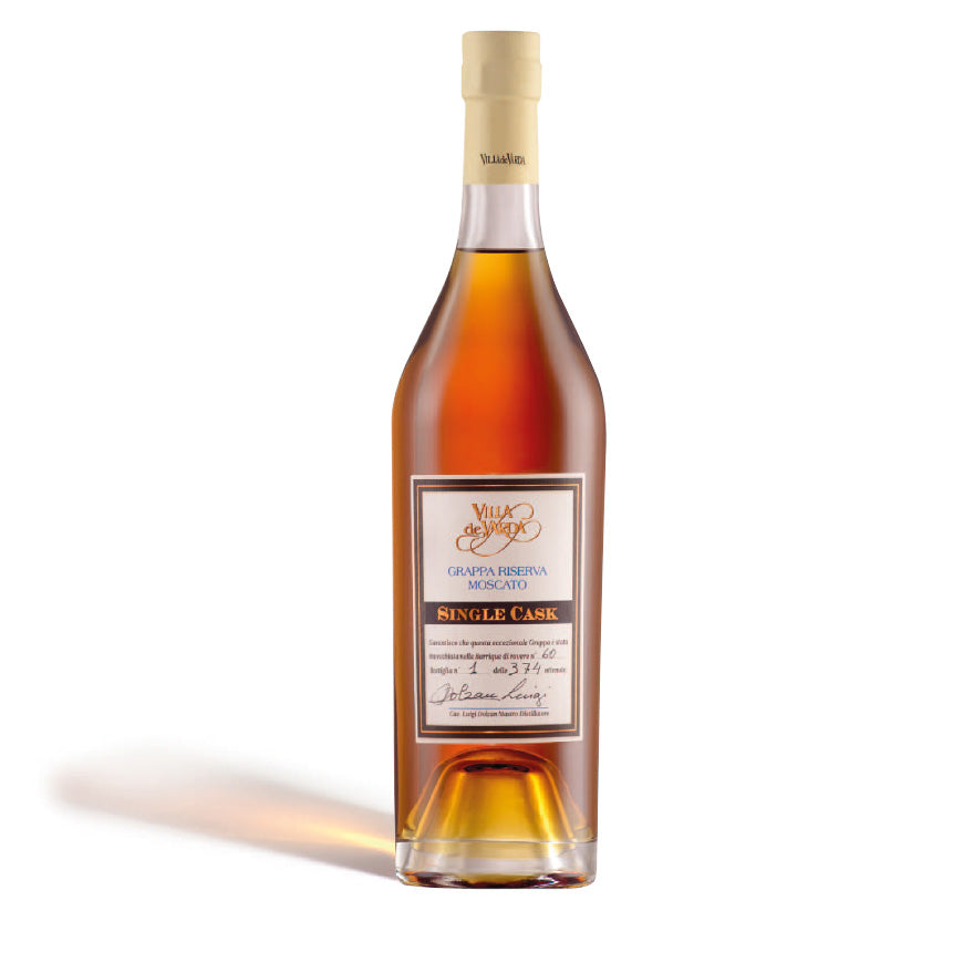Grappa riserva Moscato single cask Villa de Varda 0,7lt