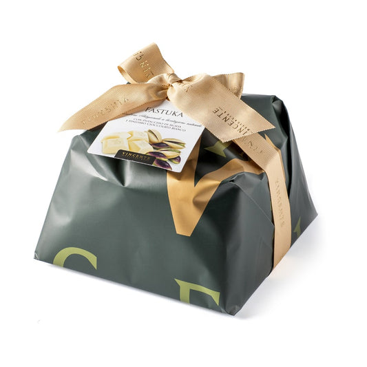 Panettone chocolat blanc et pistache 1kg Vincente