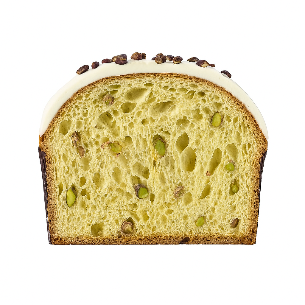Panettone chocolat blanc et pistache 750g Vincente