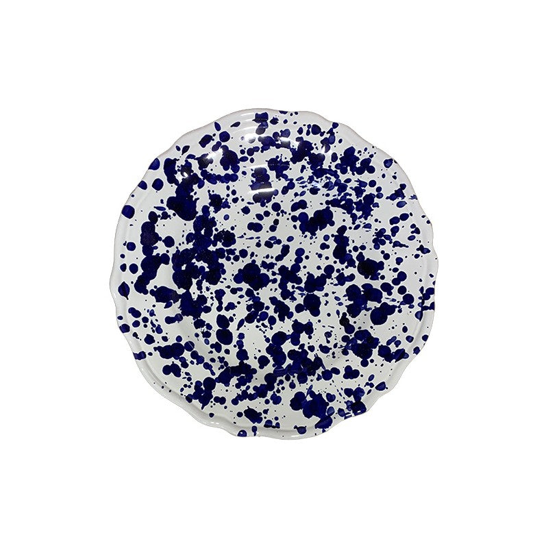 Assiette points Bleu 25cm