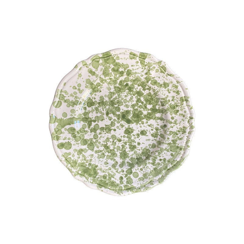 Assiette points Vert 25cm