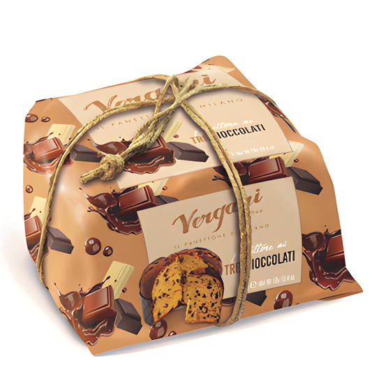 Panettone aux Trois Chocolats Vergani 750g