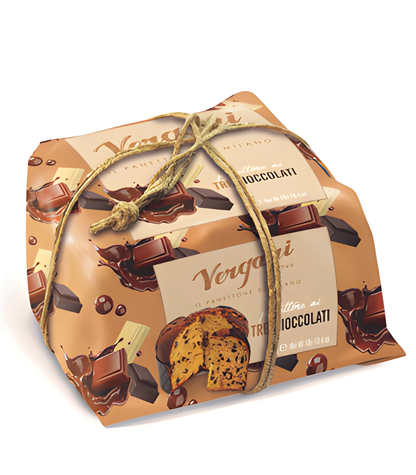 Panettone aux Trois Chocolats Vergani 750g