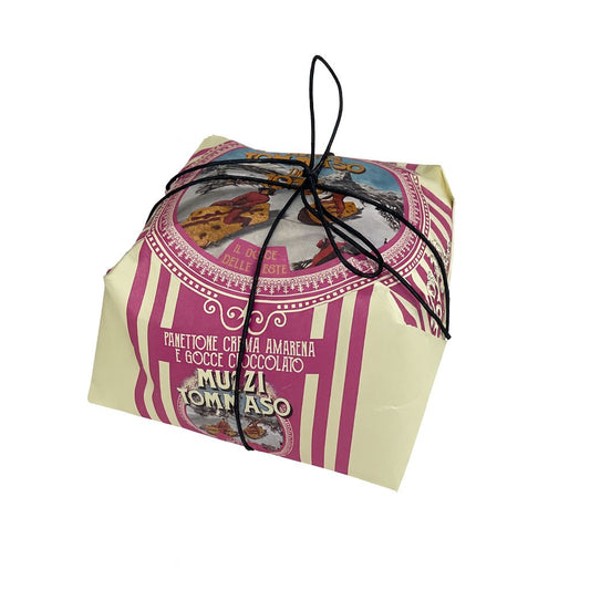 Panettone Crème à la Griotte et Chocolat 500g Muzzi
