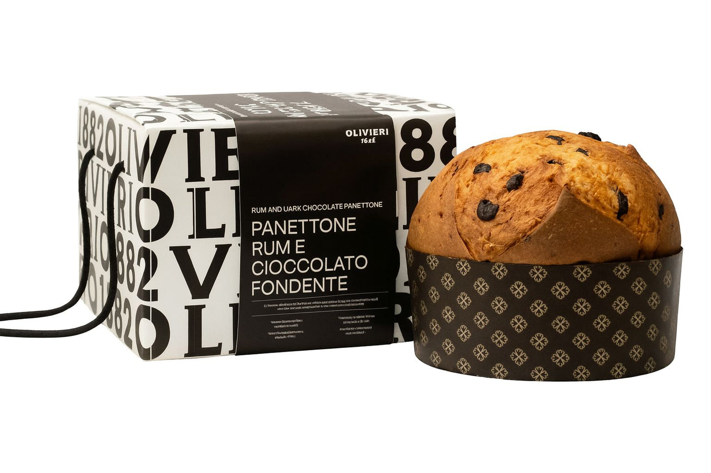 Panettone Rhum et Chocolat 1kg Olivieri