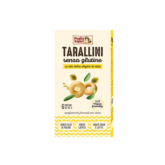 Tarallini sans gluten à l'huile d'olive extra vierge 180g